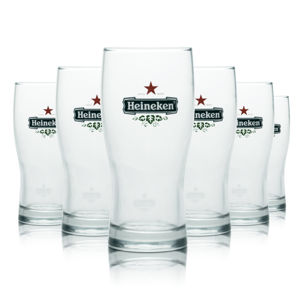 6x Szklanka Heineken 0,25l Kufel do piwa Kieliszki Galaxy 25 Browar Gastro Oak