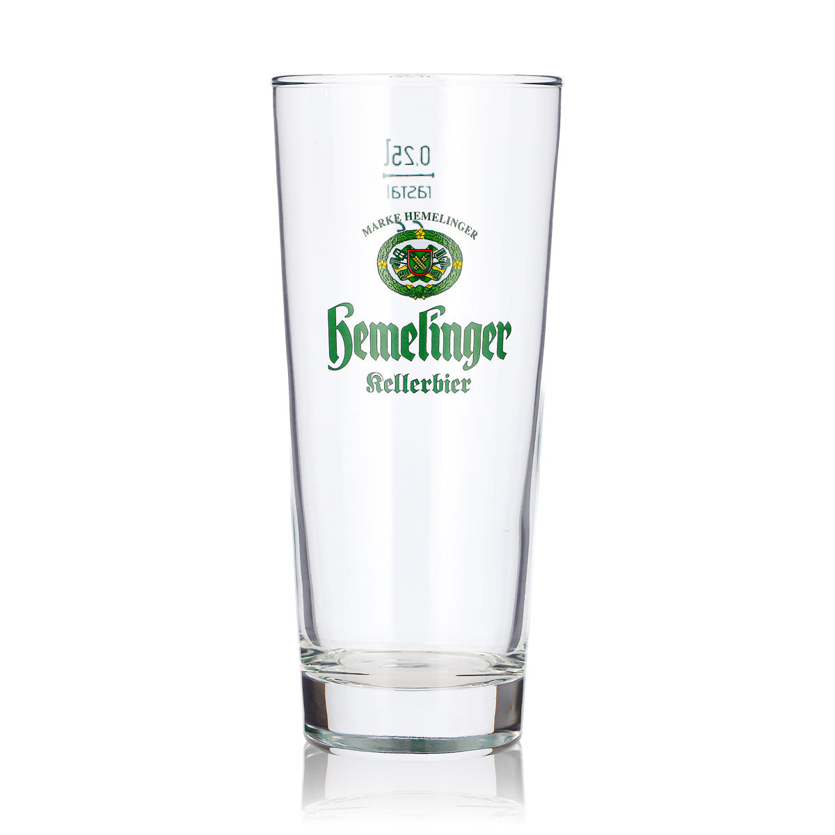 6 szklanek do piwa Hemelinger 0,25 l, typu long drink, z zielonym logo Rastal Kellerbier (zestaw 6 sztuk) – Widok 2