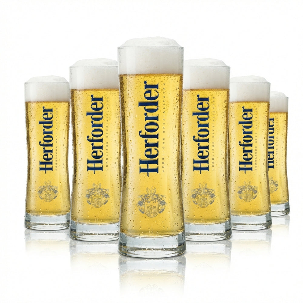 6x szklanka do piwa Herford 0.25l bar goblet mug pilsner szklanki browar bar gastro
