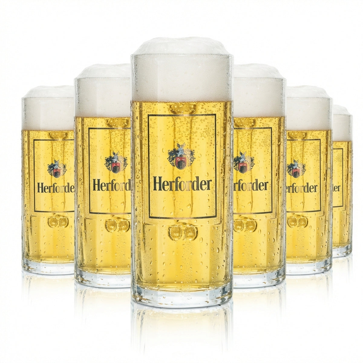6x Herford Pils szklanka do piwa 0.3l kufel Wallenstein Sahm Seidel kufel szklanki barowe