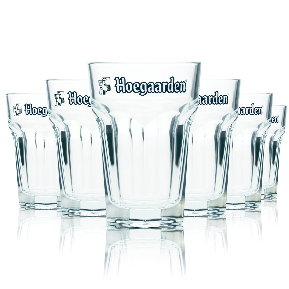 6x Hoegaarden Beer Glass 0.25l Mug Goblet Glasses Gastro Bar Pub Wit Pint – Widok 4