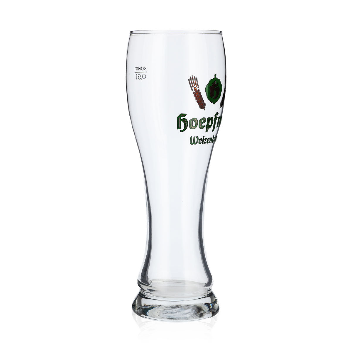 6x szklanka do piwa Hoepfner 0,5 l Szklanka do piwa pszenicznego z zielonym logo Sahm Walchensee – Widok 3