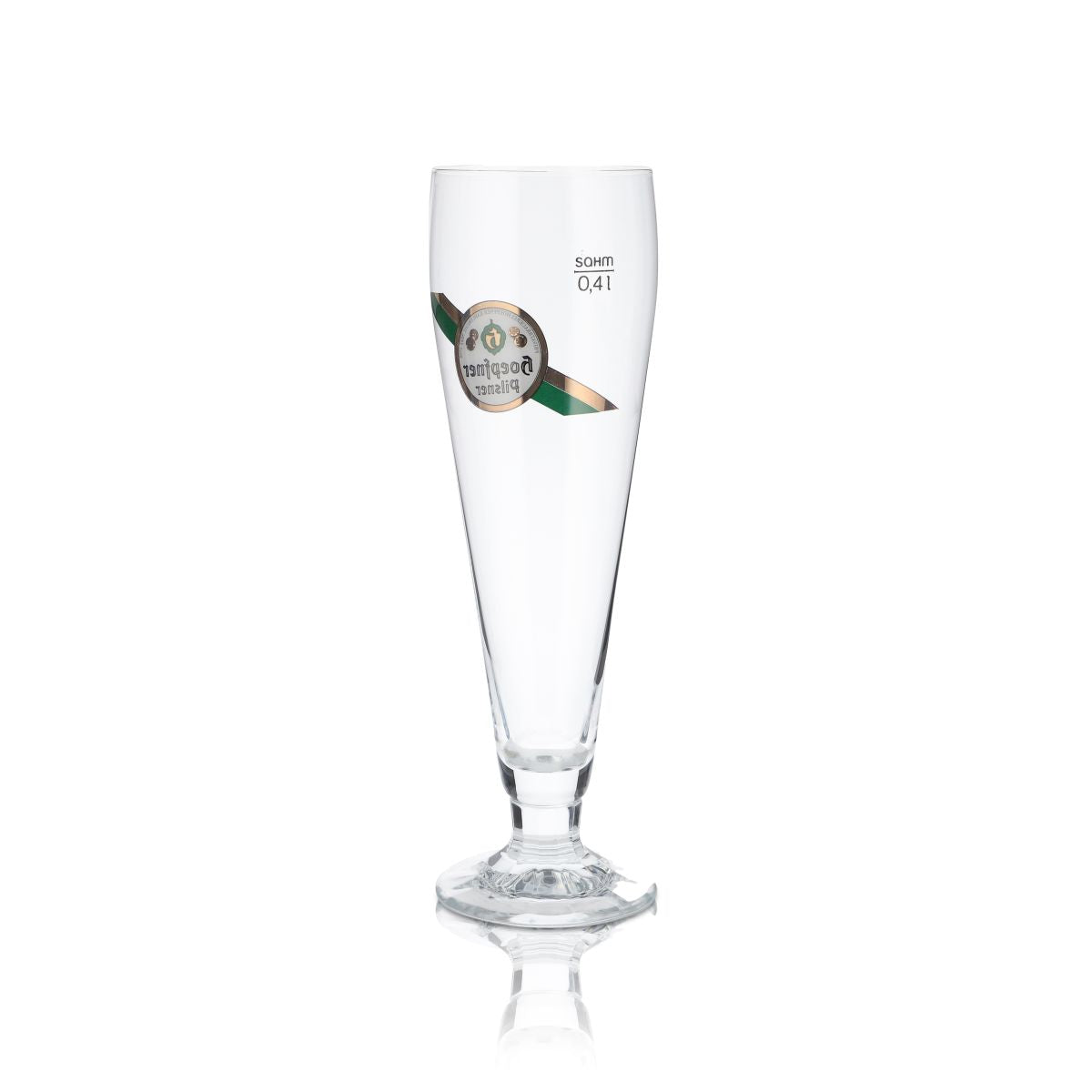 6x Hoepfner Szklanka 0,4l Goblet Pilsner Tulip Zestaw szklanek do piwa Browar Karlsruhe – Widok 3