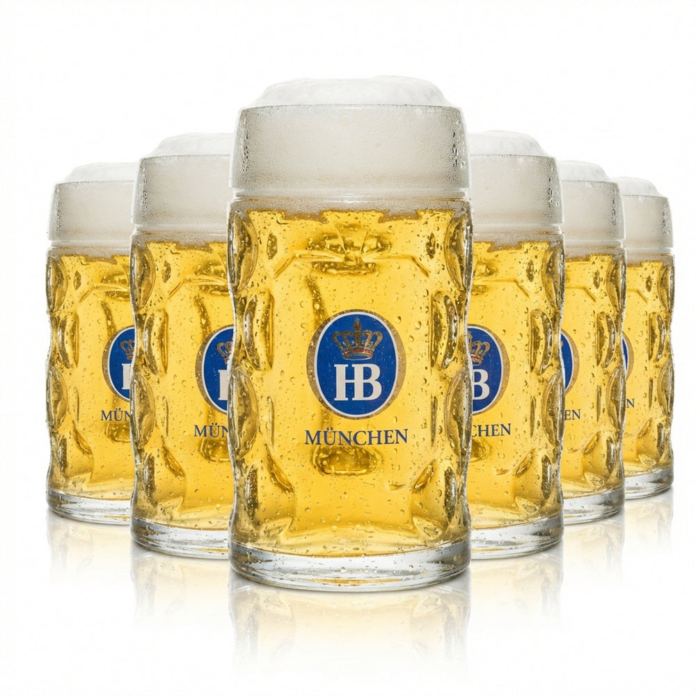 6x szklanka do piwa Hofbräu Munich 0,5l kufel Isar-Seidel