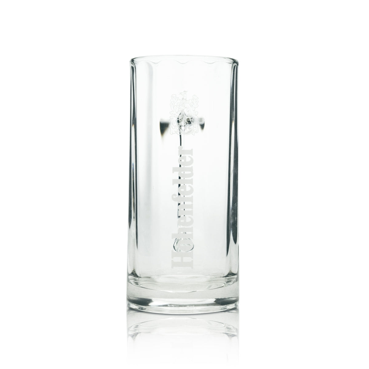 6x szklany dzbanek do piwa Hohenfeld 0.5l pionowo Logo – Widok 2