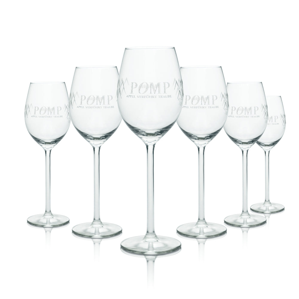6x Höhl Glass 0,32l Wine Style Goblet Glasses POMP Cider Cider Gastro