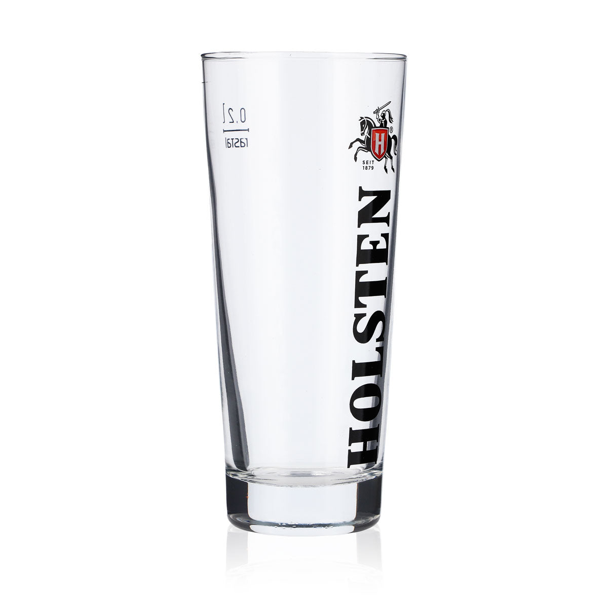 6x szklanka do piwa Holsten 0,2 l Willli-Becher Szklanki do piwa Logo czarne pionowe – Widok 3