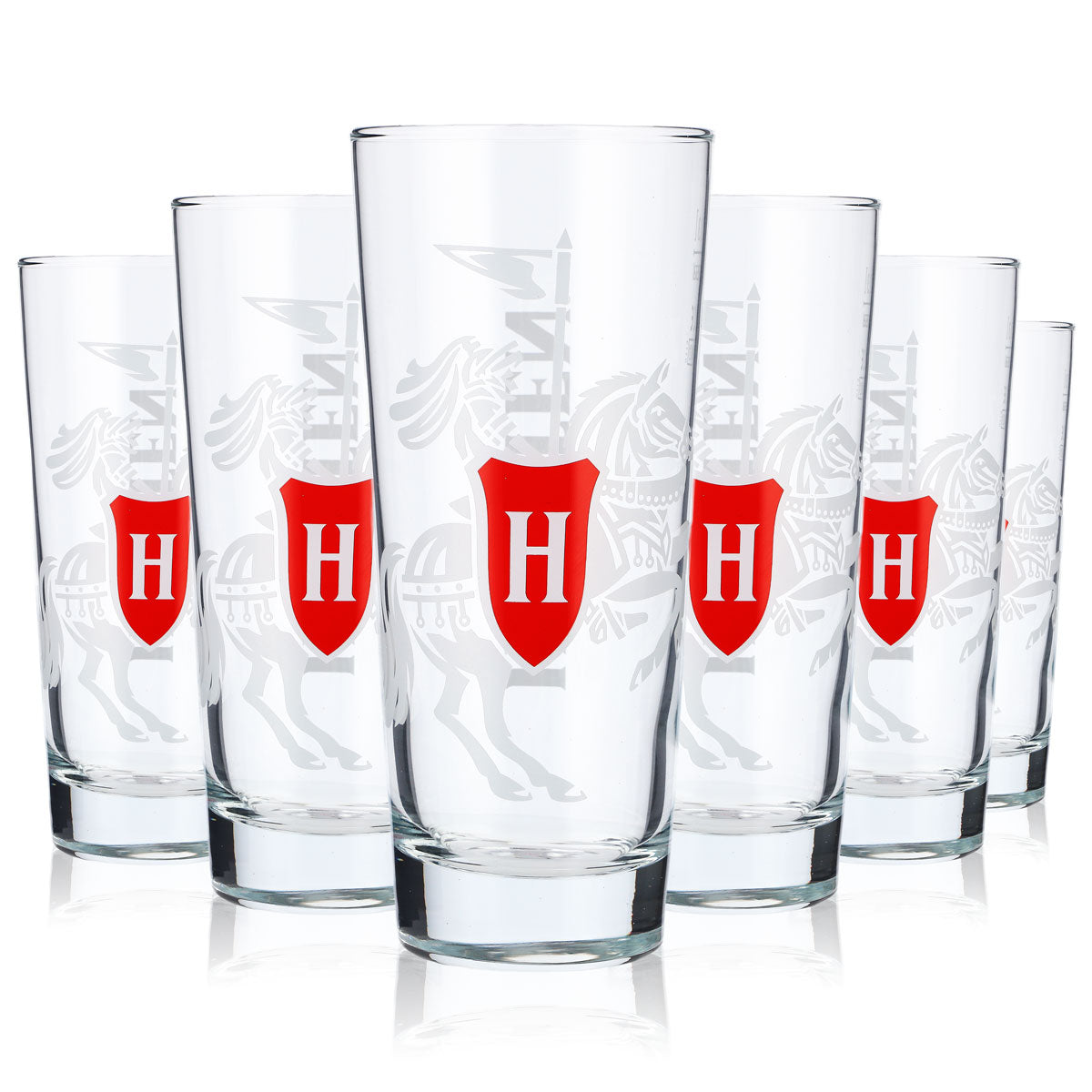 6x szklanka do piwa Holsten 0,3 l Willi-Becher Szklanki do piwa Logo białe pionowe – Widok 6