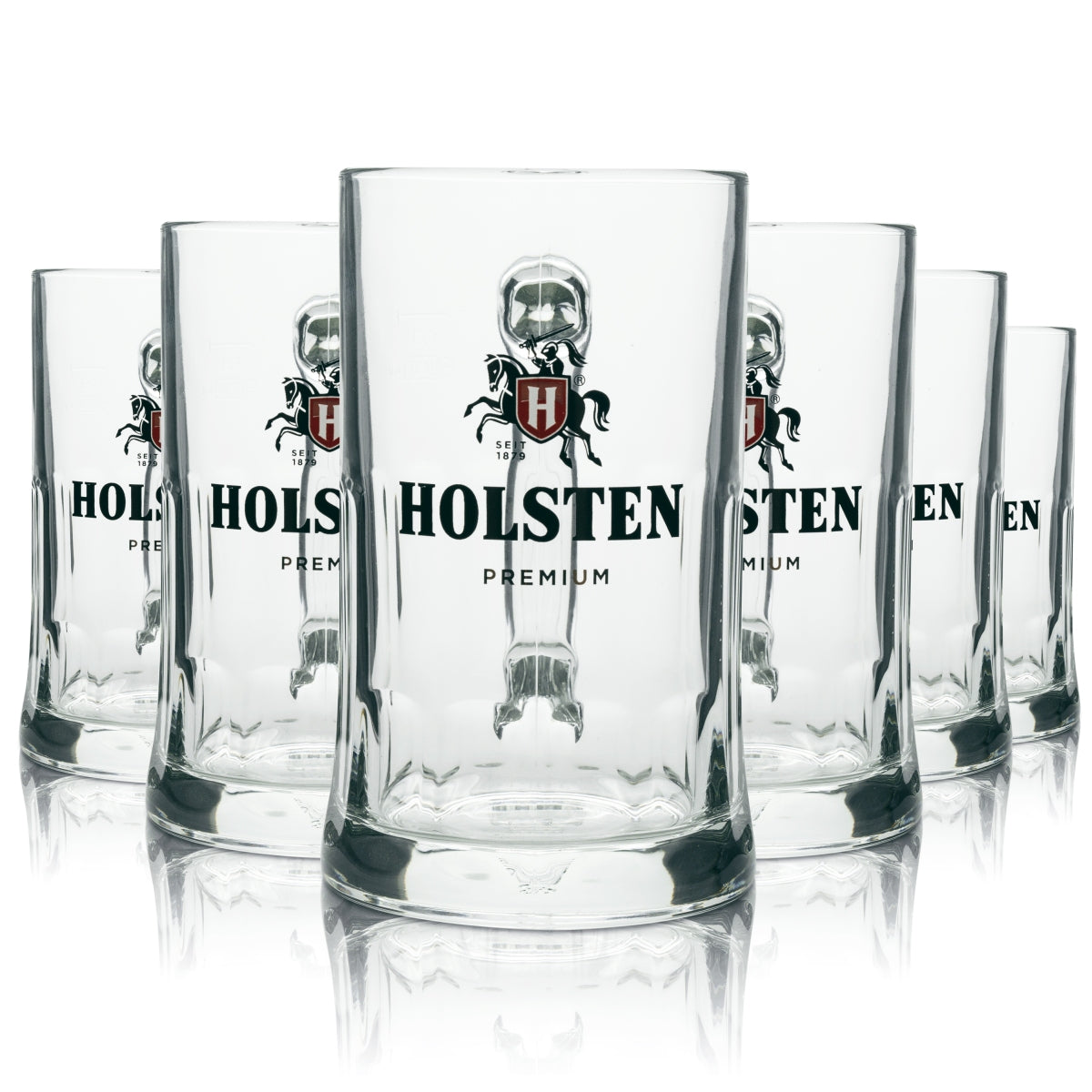 6x Holsten szklany dzbanek do piwa premium 500ml sahm