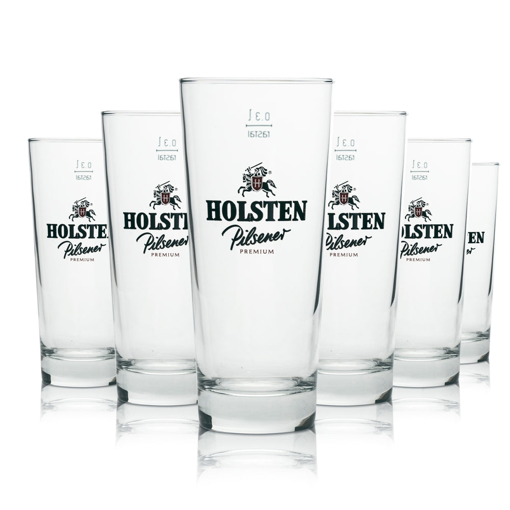6x szklanka do piwa Holsten Szklanki do piwa Pilsner Premium Longdrink 0,3 l Rastal