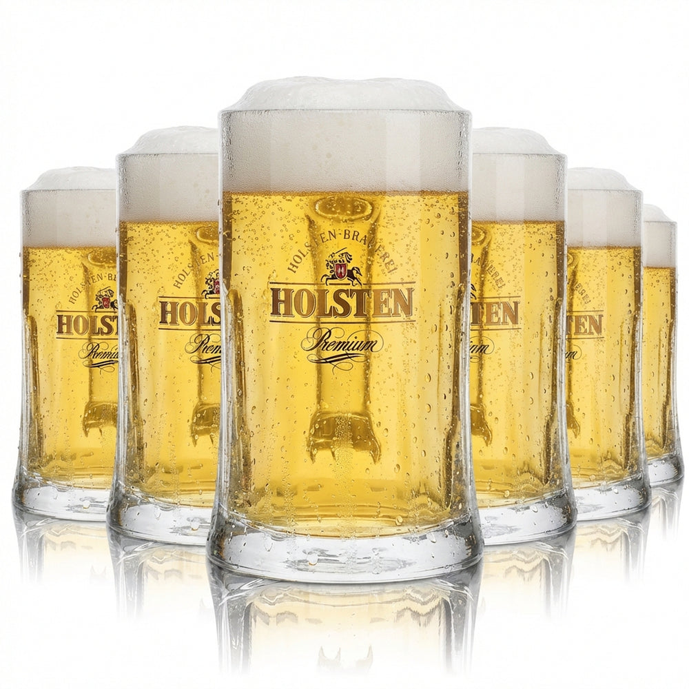 6x szklanka do piwa Holsten 0,4 l kufel Salzburg Seidel zestaw szklanek browar