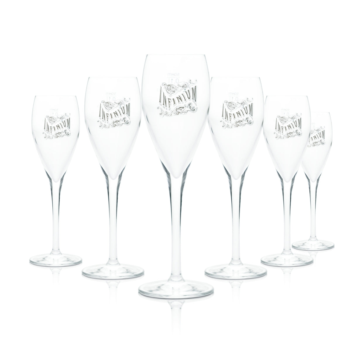 6x Infinium Glass 0.1l Champagne Beer Goblet Flute Champagne Glasses Samuel Adams
