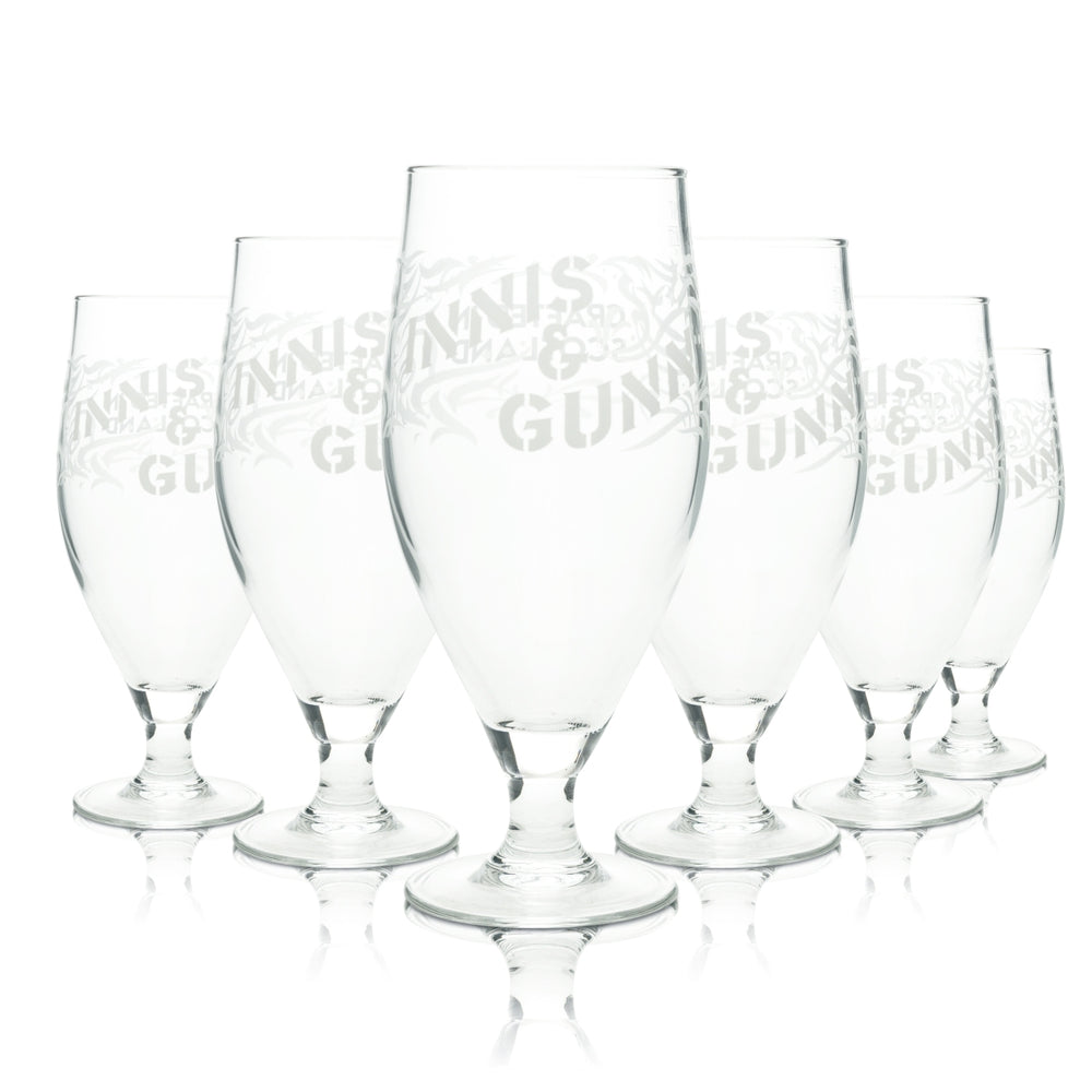 6x Innis & Gunn Beer Glass 0.5l Goblet Pint Craftbeer ARC IPA Glasses Scotland Crafted