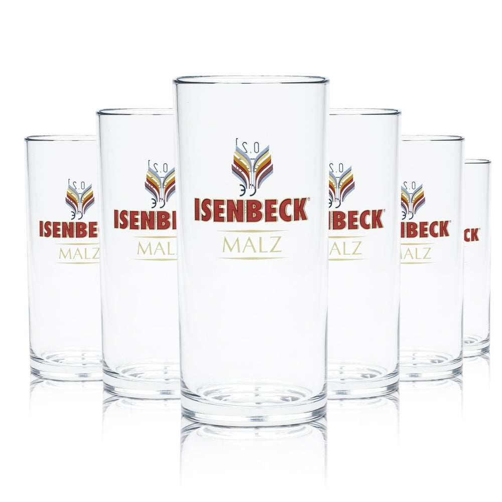 6x szklanka do piwa Isenbeck 0,2 l szklanki do piwa słodowego kubki szklanki browar piwo bar