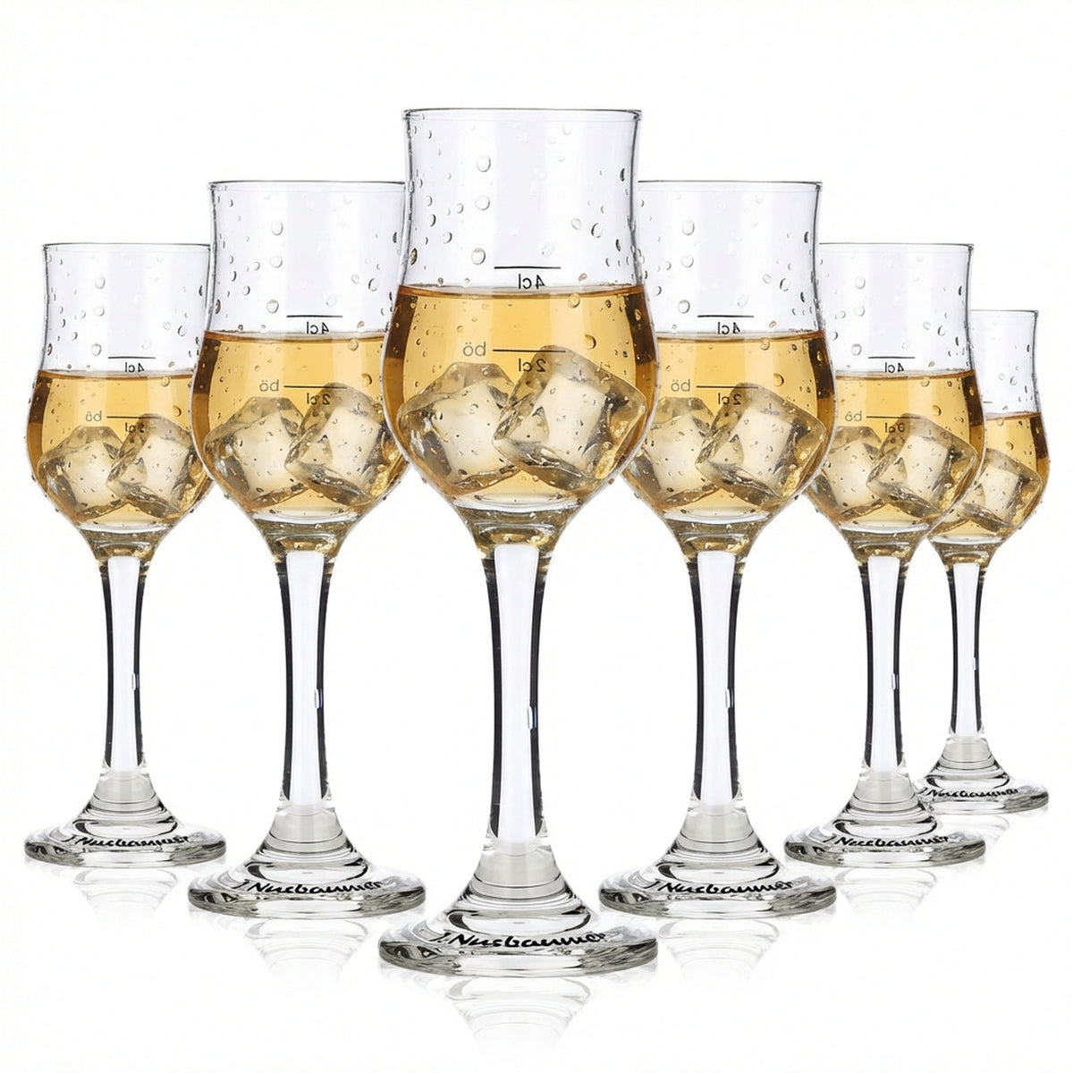 6x J. Nusbaumer Kieliszek do sznapsa Kieliszek do shotów Stamper  2 cl/4 cl Kieliszek do sznapsa Böckling