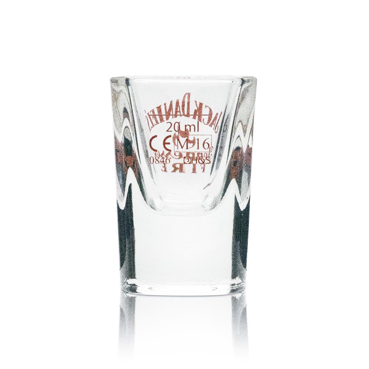 6x Jack Daniels Fire Shotglas 2cl Kieliszki do whisky Kurze Stamper Kalibrowane Gastro – Widok 3