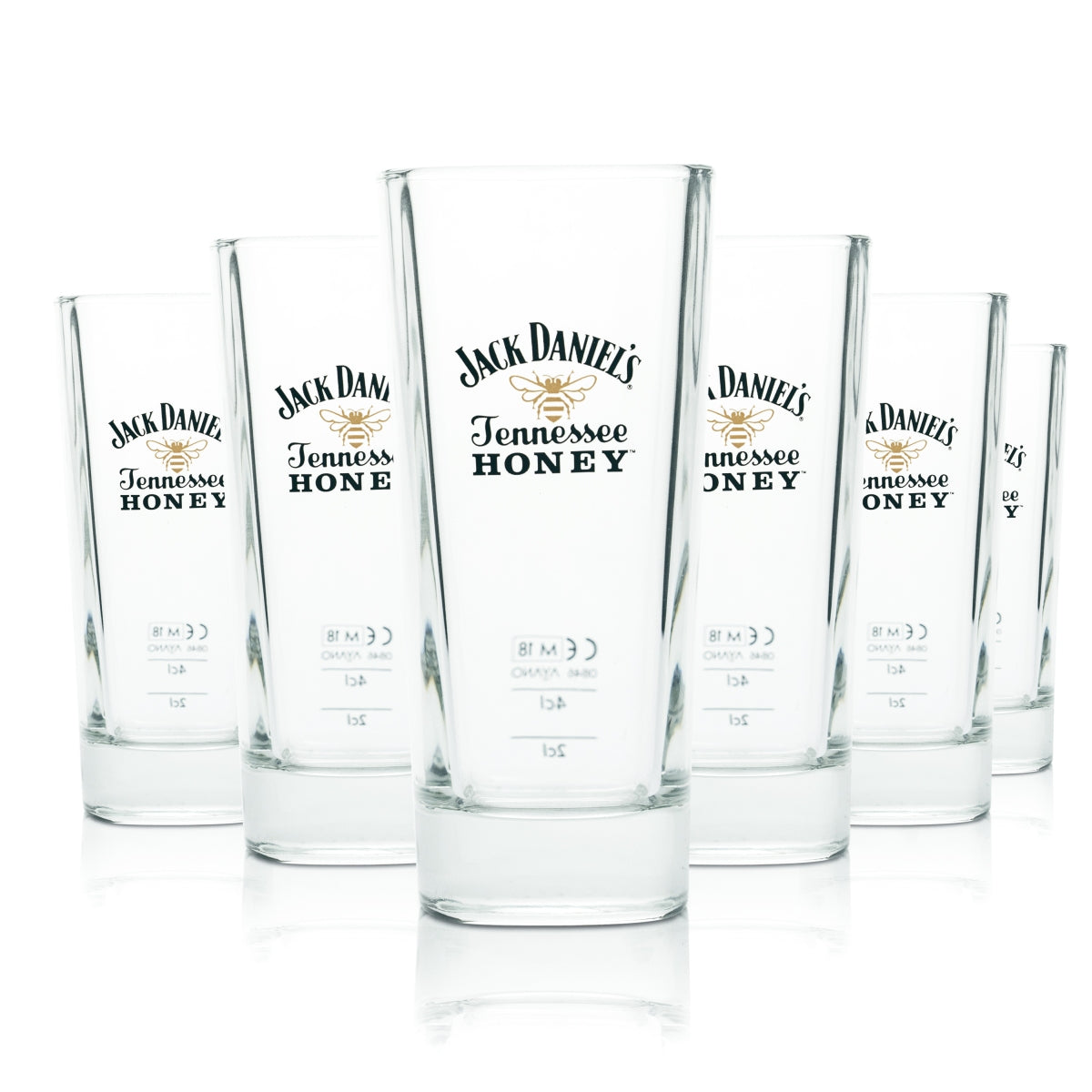 6x Jack Daniels szklanka 0,35l whiskey long drink szklanki koktajlowe Tennessee Honey