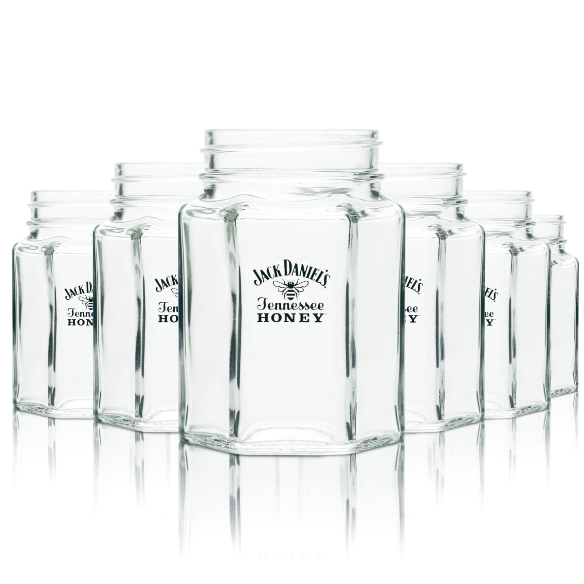 6x szklanka Jack Daniels 0,4 l Mason Jar bez uchwytu Tennessee Honey Whiskey
