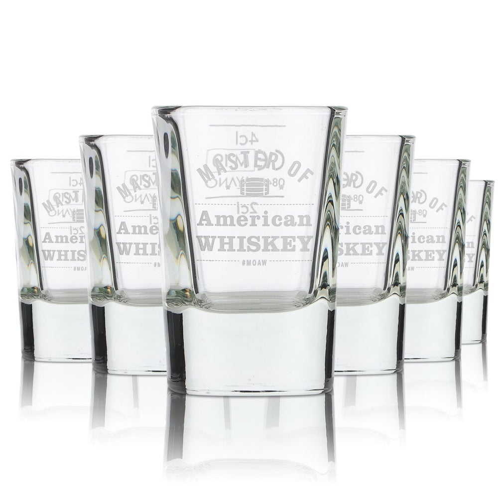 6 szklanek Jack Daniels 4 cl Shots Kurze Stamper Master of American Whiskey