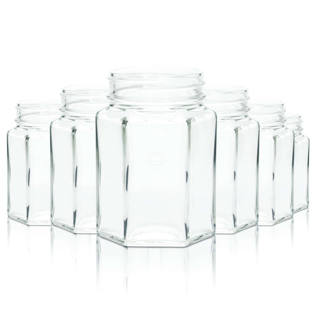 6x Jack Daniels Mason Jar słoik 0,4l Tennessee Honey Relief Bourbon