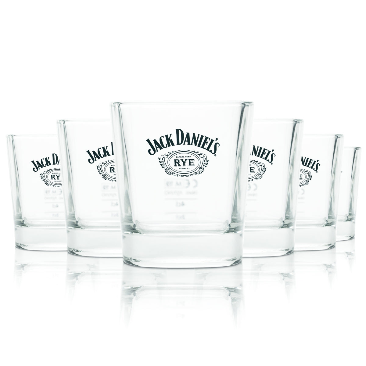 6x Szklanka do Whiskey Jack Daniels 0,27l Szklanki RYE Bourbon USA