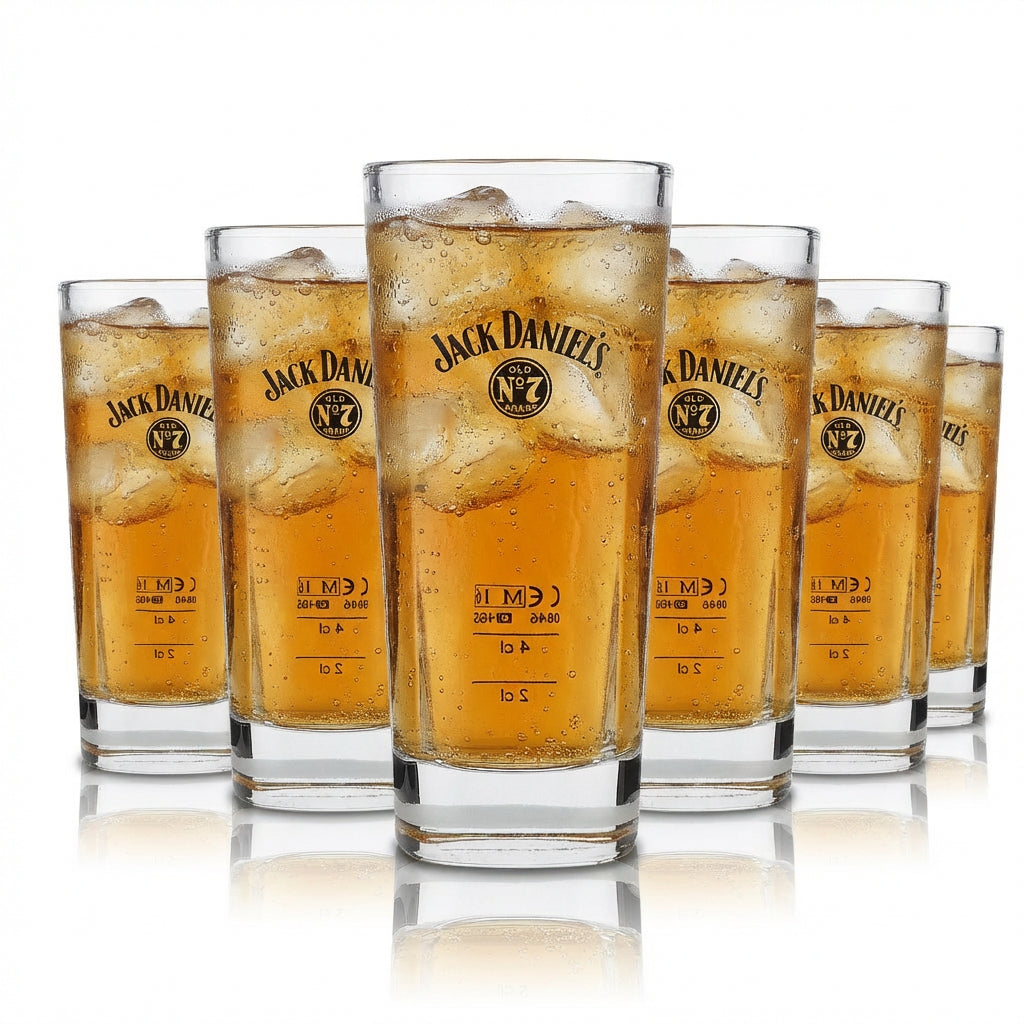 6x szklanka do whiskey Jack Daniels z możliwością układania w stosy