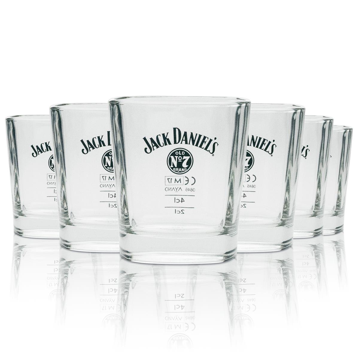 6 szklanek do whiskey Jack Daniels 0,27 l szklanki do long drinków szklanki do koktajli szklanki do burbona