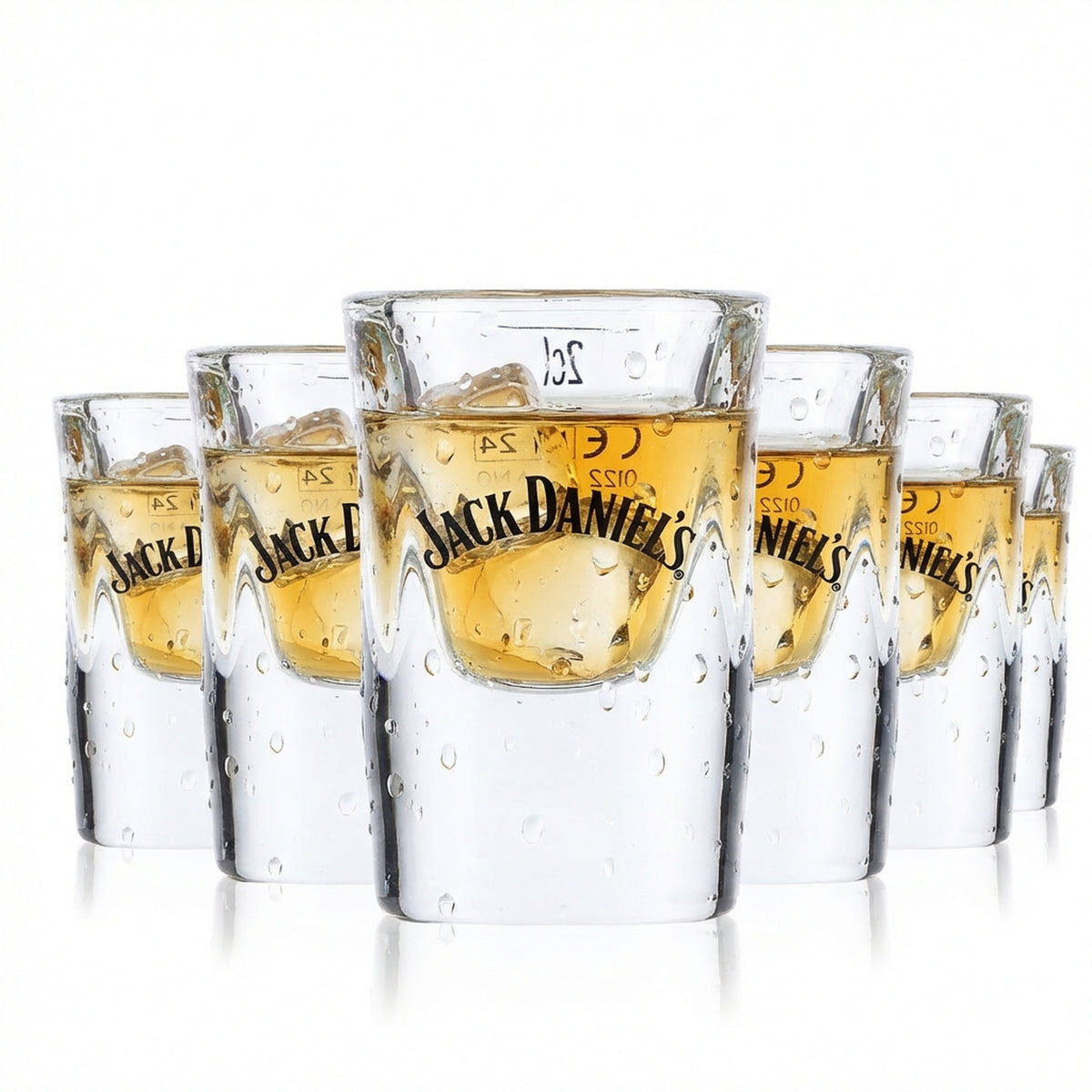 6x kieliszek do whisky Jack Daniels 2 cl Stamper Kieliszki do mocnych alkoholi