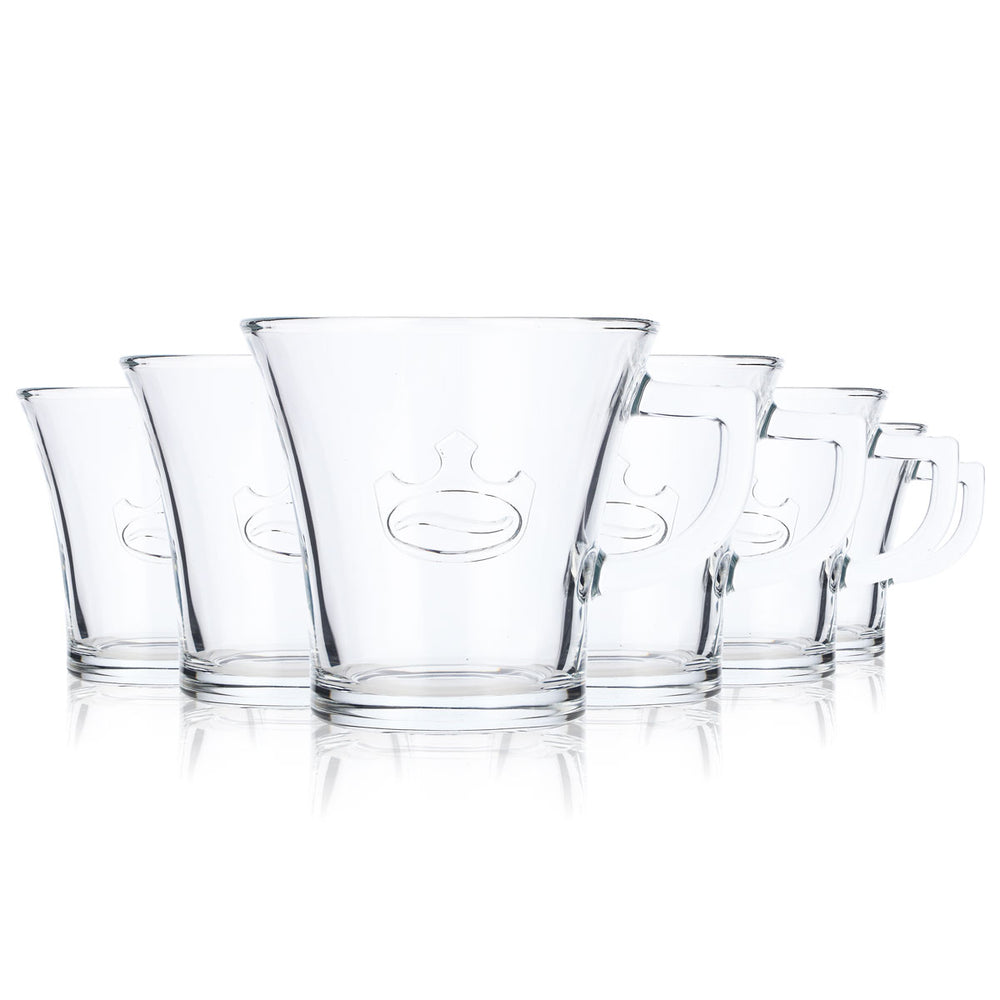6x Jacobs Kaffee Szklanka 0,2 l Filiżanka do kawy Filiżanka Americano Cup Relief