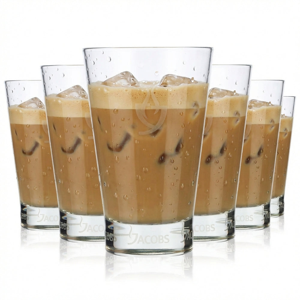 6x kubek do kawy Jacobs Kubek do latte Kubek do cappuccino 0,28 l Satynowane logo