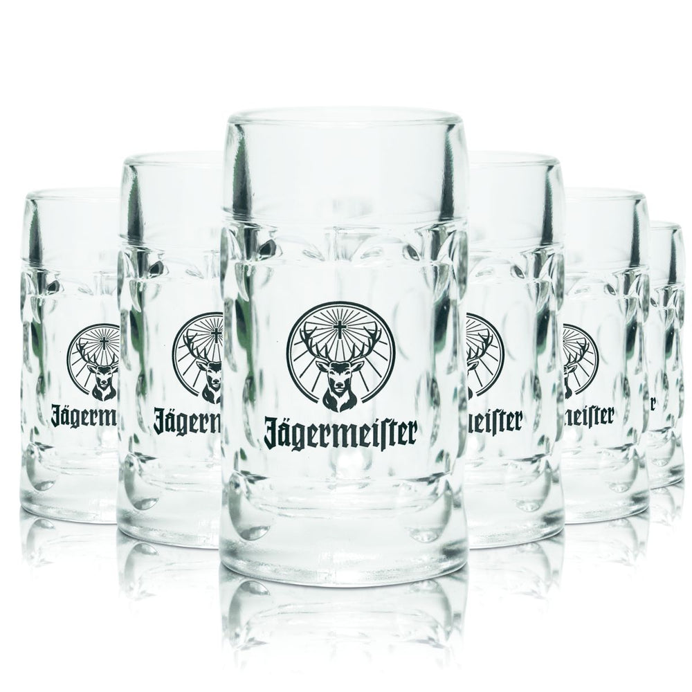 6x kieliszek do shotów Jägermeister Kieliszek do sznapsa 5 cl Kufel do piwa Kieliszek do likierów Kieliszek do likierów