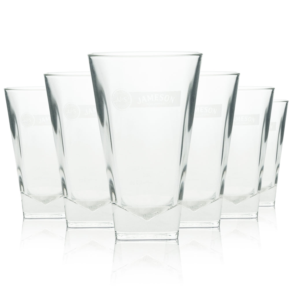 6x Jameson Whiskey Glass Longdrink Whisky Glass 4cl Logo white Arcoroc