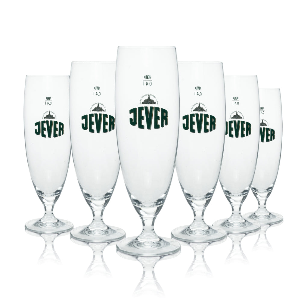 6x szklanka do piwa Jever 0,4l goblet tulipan szklanki Pilsener Gastro Geeicht Brauerei Nord