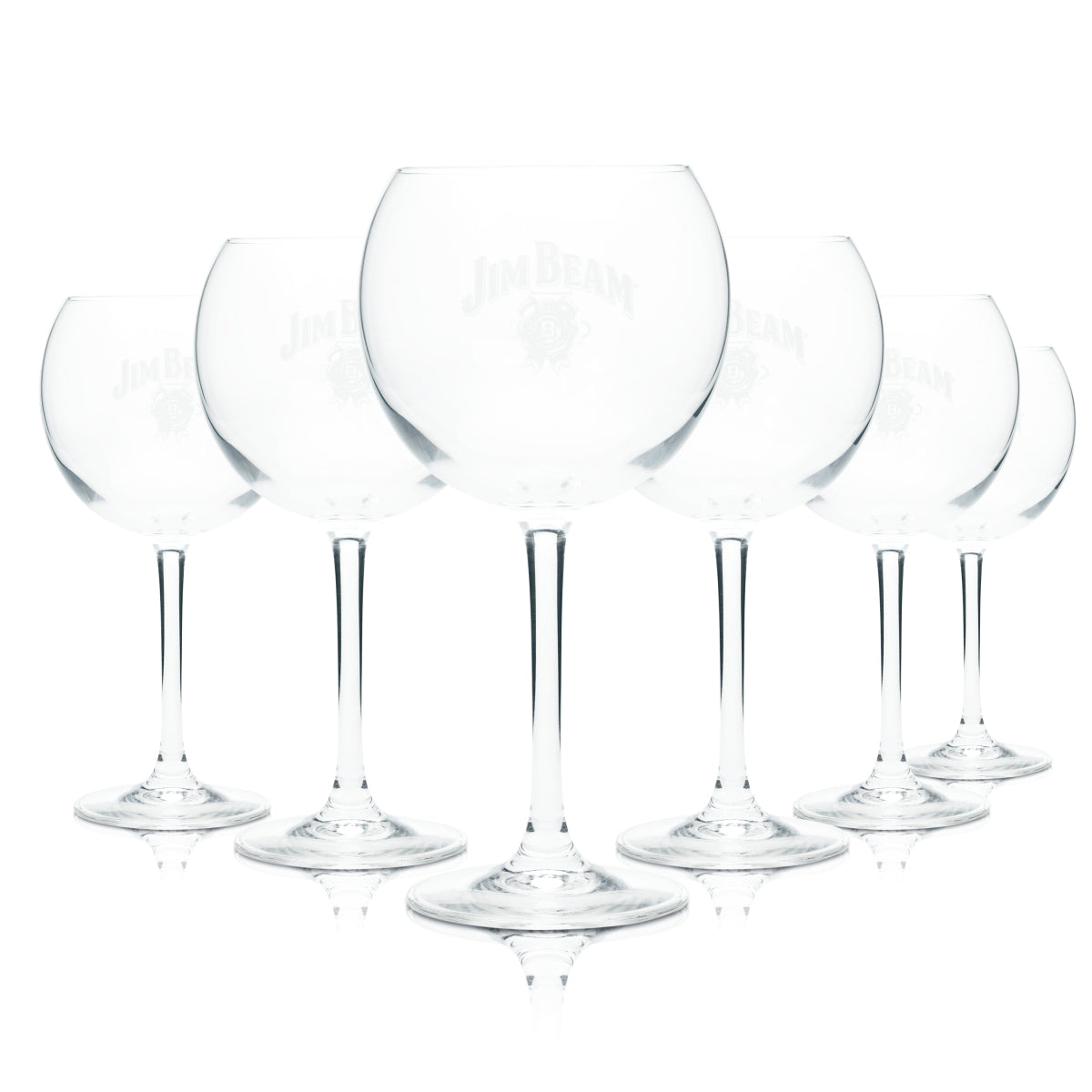 6x szklanka do whiskey Jim Beam 0,3l w stylu balonowym szklanki Sunshine Bourbon Gastro