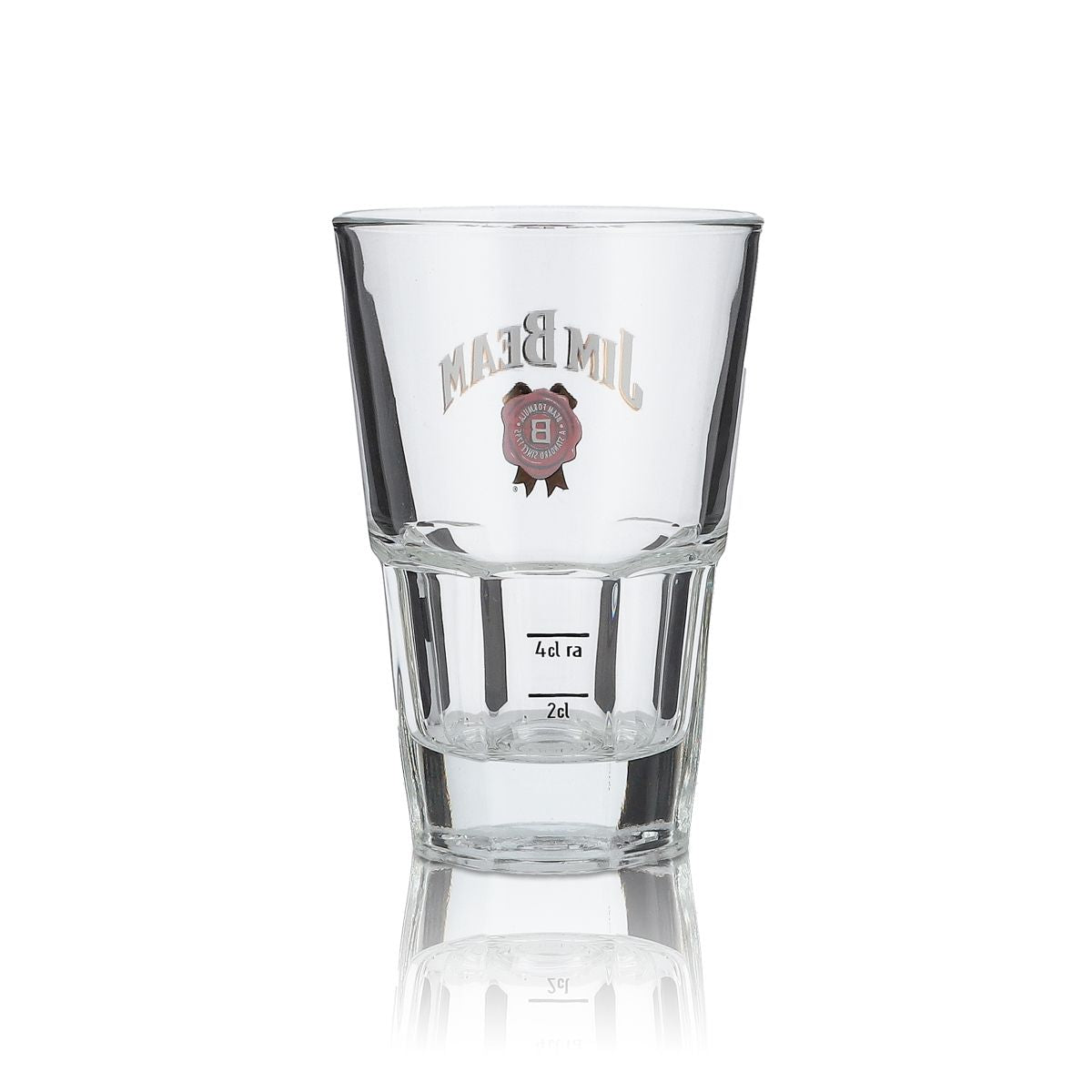 6x kieliszki do whisky Jim Beam Kieliszki do drinków długich Czerwone logo Podpis na dnie – Widok 3