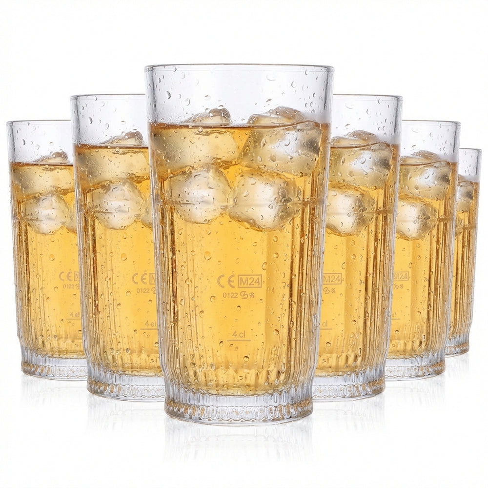 6x szklanka do whisky Johnnie Walker 0,37 l Szklanki do drinków długich Relief Highball