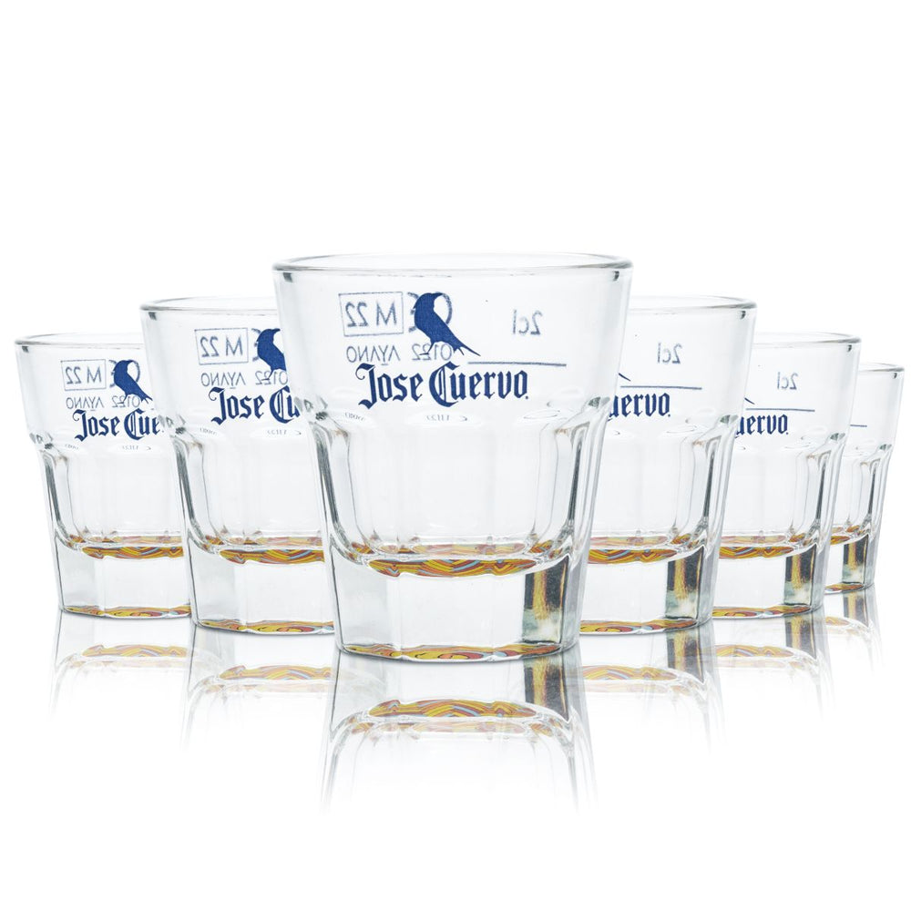 6x Jose Cuervo shot glass 2cl shot glass tumbler zestaw krótkich kieliszków do tequili