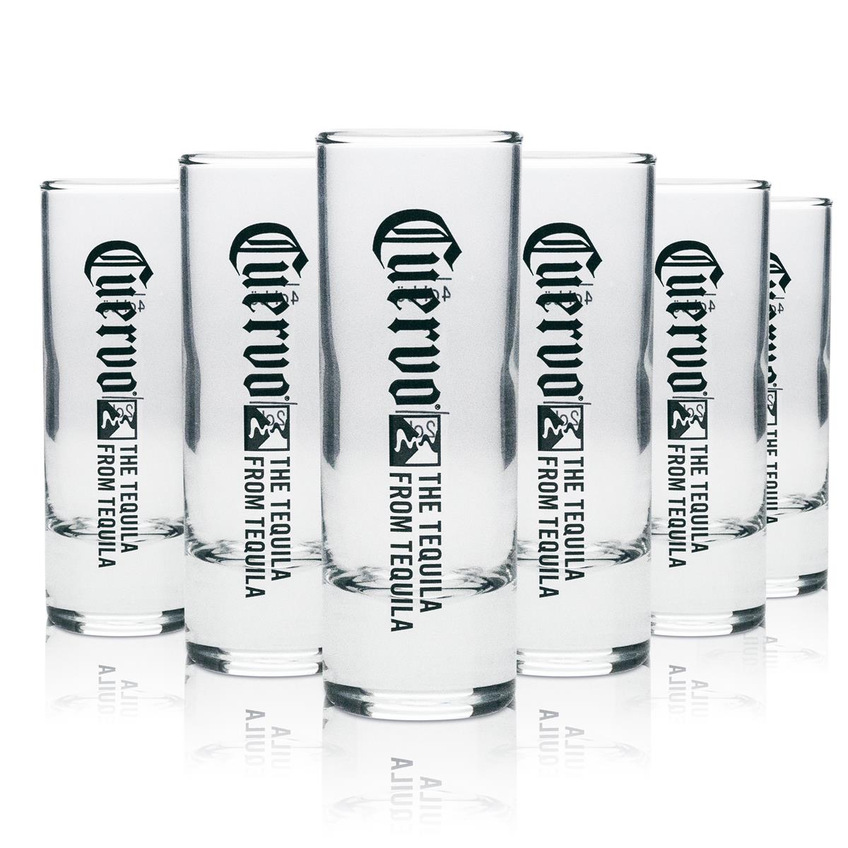 6x kieliszek do tequili Jose Cuervo okrągły 4cl