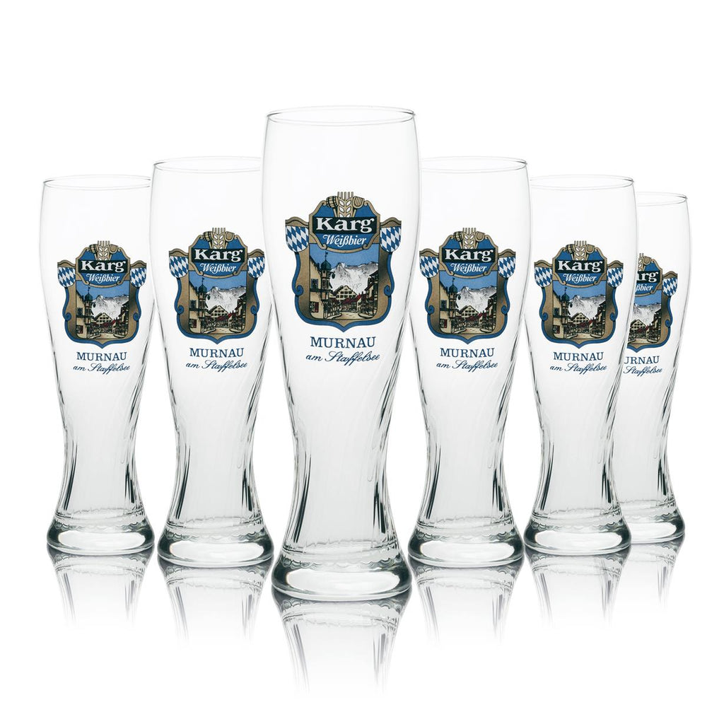 6x Szklanka do piwa Karg 0,5l Weizen Murnau