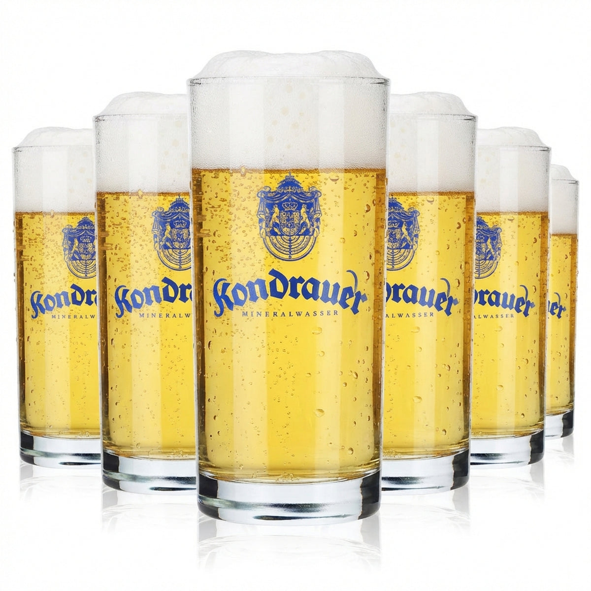 6x Kondrauer Wasser Szklanki do wody 0,2 l Kubki Ruhr Cristal
