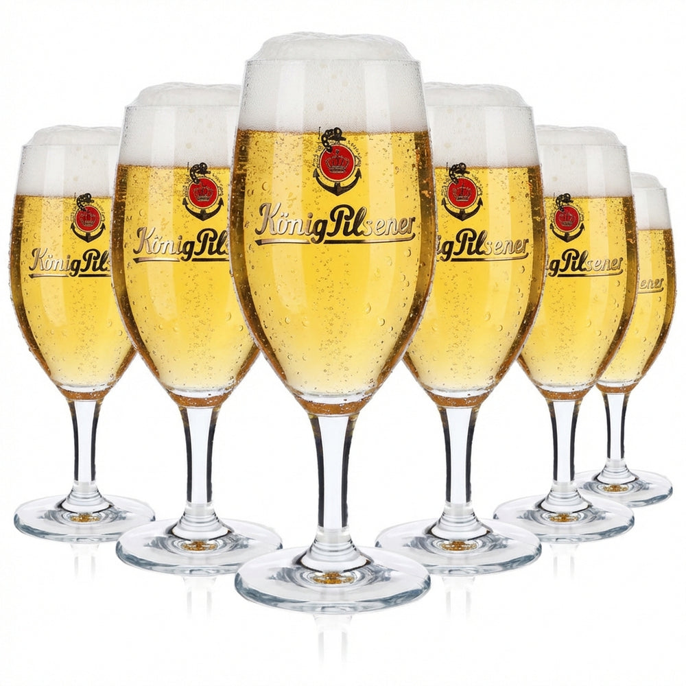 6x szklanka do piwa König Pilsener 0,4 l Szklanki z logo kotwicy NFC Ritzenhoff