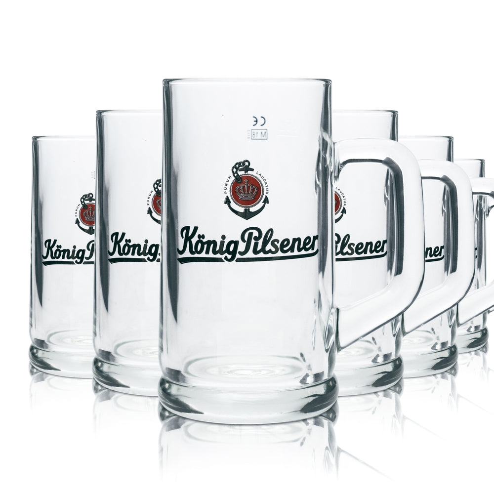 6x szklanka do piwa König Pilsener 0,5l kufel Seidel szklanki browar Gastro Beer