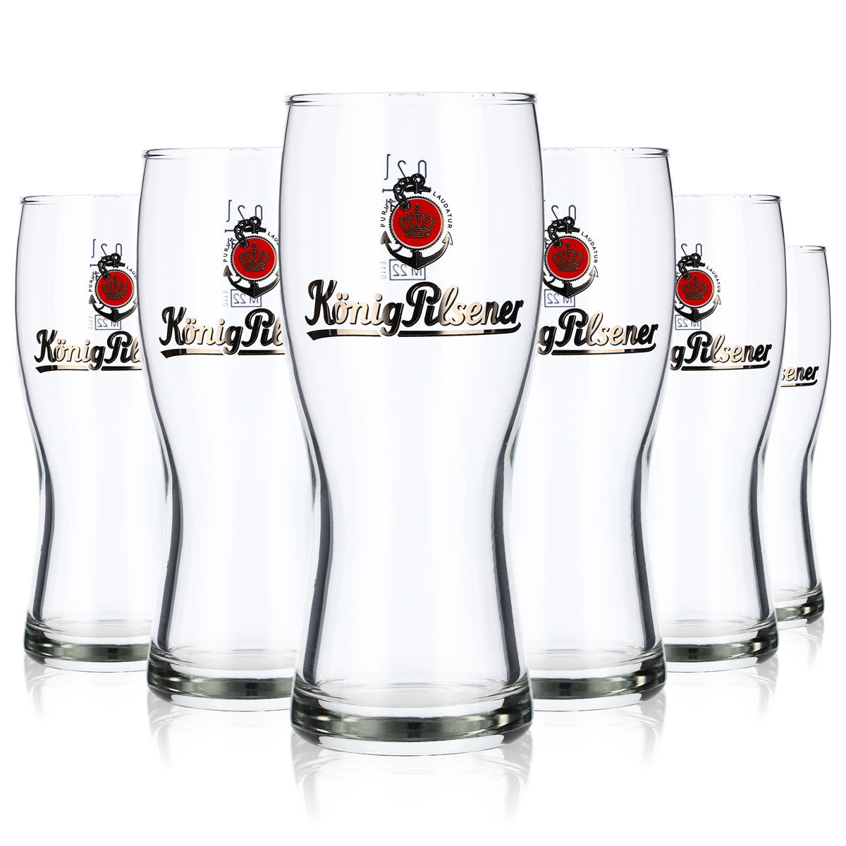 6x szklanki do piwa König Pilsener Szklanki do piwa 0,2 l Kubek Curve Cup Rastal – Widok 5