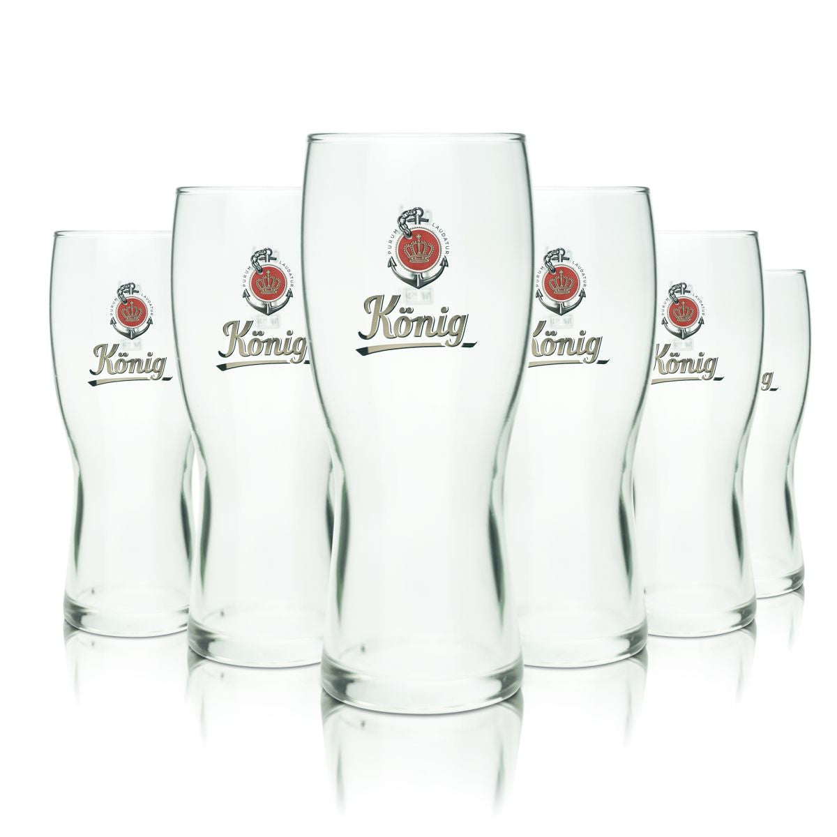 6x szklanka do piwa König Pilsener 0.3l szklanka do piwa pilsner zestaw szklanek do piwa browar Curve Cup