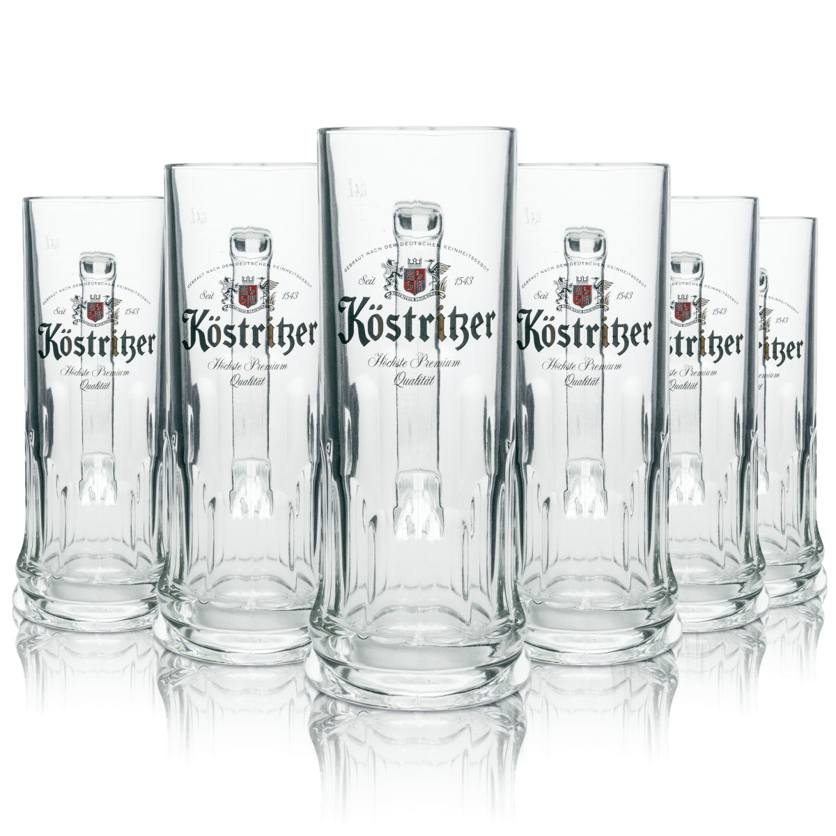6x szklany kufel do piwa Köstritzer 0,4l Rastal