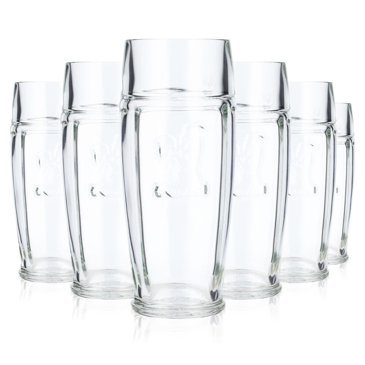 6 szklanek do piwa Kozel 0,3 l – szklanki z reliefem, kufle do piwa Willibecher (zestaw 6 sztuk)