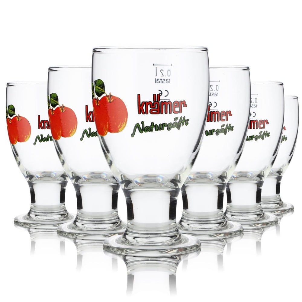 6x Krämer szklanka 0,2l szklanka do soku szklanka do picia szklanka do soku spritzer zestaw szklanek Gastro