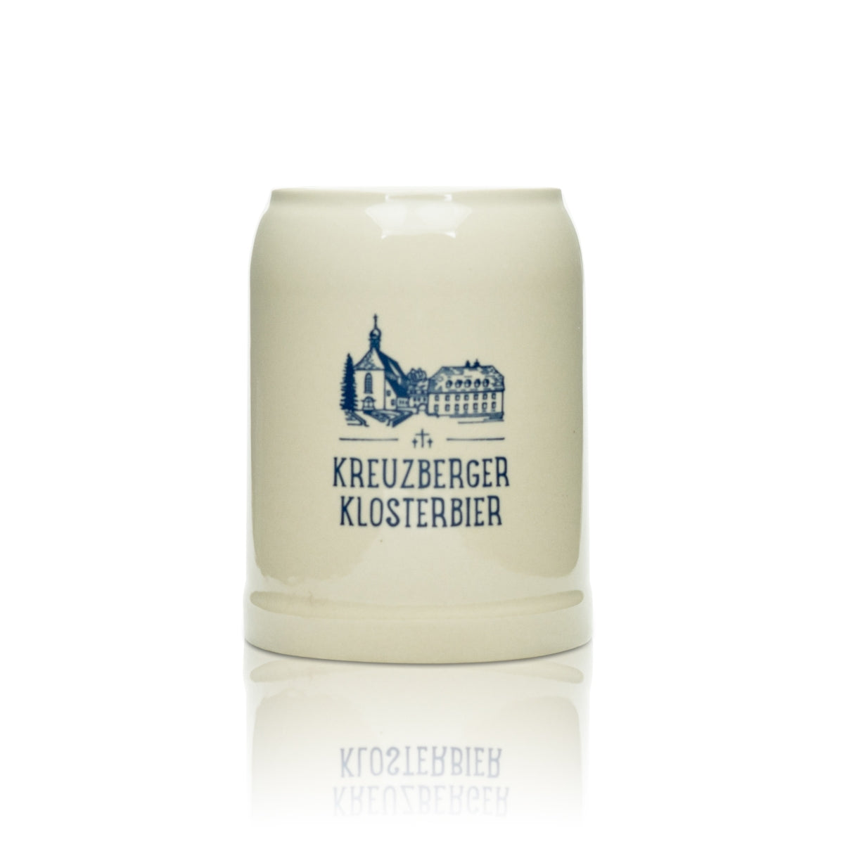 6x szklany kufel do piwa Kreuzberger Klosterbräu 0,5l gliniane szklanki z uchwytem Seidel kamionka – Widok 2