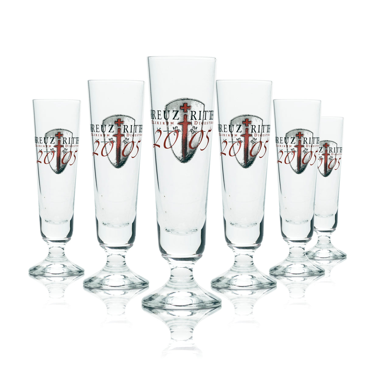 6x Kreuzritter Elixirum Digestivum Szklanka do likieru 2 cl Stamper Krótkie kieliszki – Widok 4