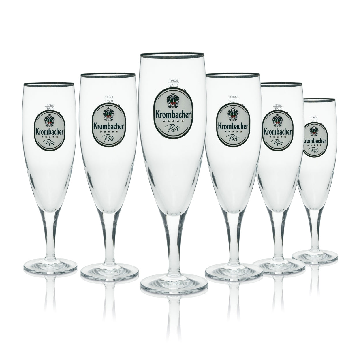 6x szklanka do piwa Krombacher 0,25l ekskluzywny kubek Sahm